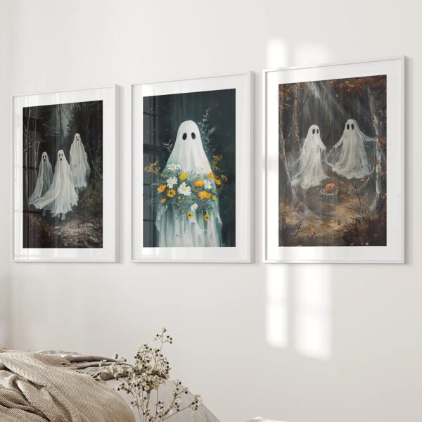 Halloween Ghosts in the Forest Wall Art Prints - Image 4