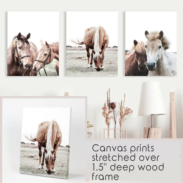 Horses. Modern Farmhouse Prints. Western Set of 3 - Image 9